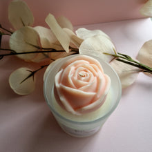 Load image into Gallery viewer, Rose Candle (frosted jar)
