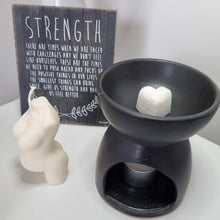 Load image into Gallery viewer, pregnant lady candle, pregnant woman candle, left top view
