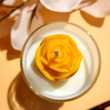 Load image into Gallery viewer, Rose Candle (clear glass)
